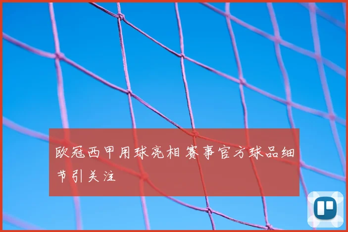 欧冠西甲用球亮相 赛事官方球品细节引关注